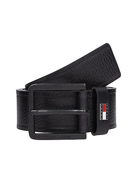 Tommy Jeans Ledergürtel TJM ELEVATED FLAG LEATHER 3.5 cm breit Größenverste günstig online kaufen