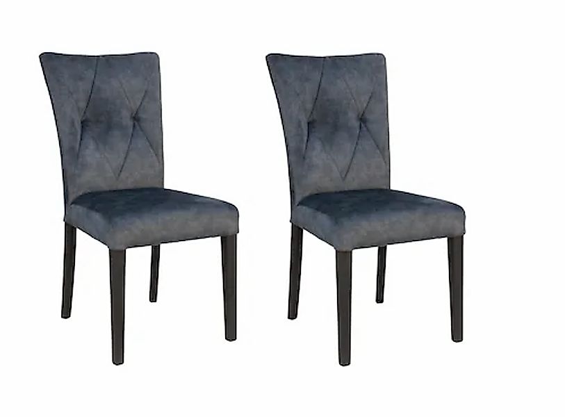 Home affaire 4-Fußstuhl »Diamond« (Set) 2 Stk.Sitz und Ruecken gepolstert günstig online kaufen