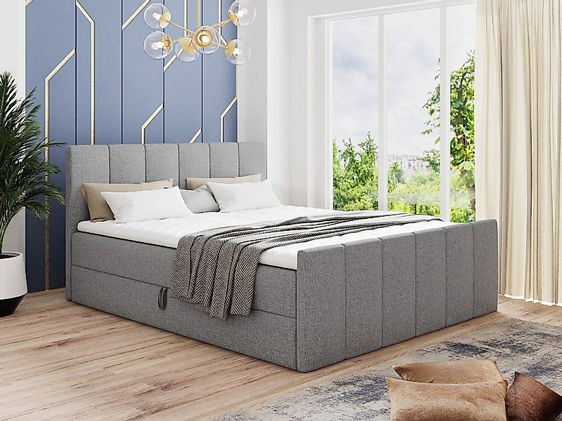 Sofnet Boxbett Star Lux (mit zwei Bettkästen, Bonell-Matratze und Topper), günstig online kaufen