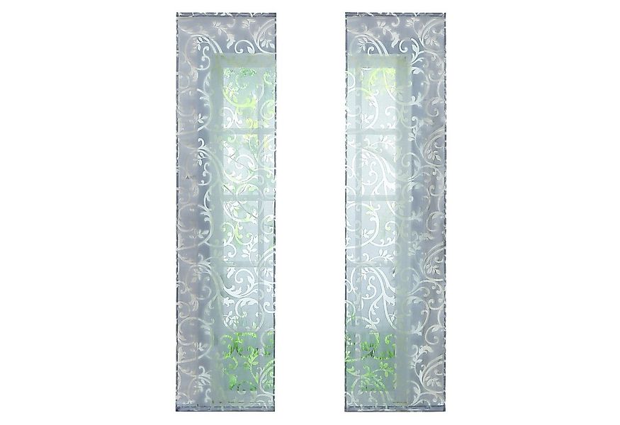 Joyswahl Schiebegardine Karle (2 St), Klettband, Ausbrenner Flächen günstig online kaufen