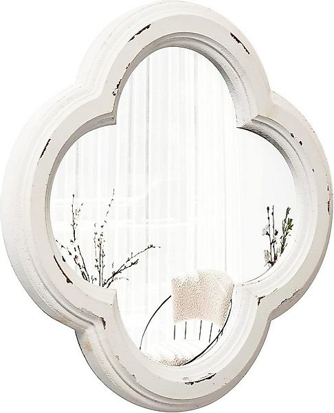 Sintosin Wanddekoobjekt Vintage Farmhouse Wandspiegel Quatrefoil 22,5 cm We günstig online kaufen