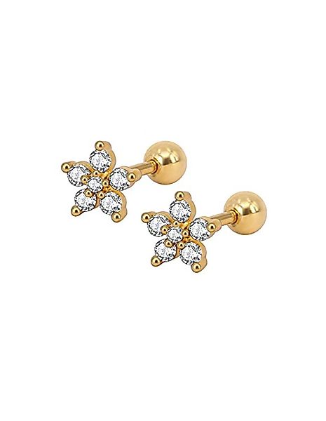 Paletti Single-Ohrstecker Ohrstecker Blumen vergoldet ein günstig online kaufen