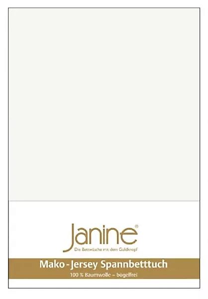 Janine Spannbetttuch Mako-Feinjersey 5007 ecru Größe:  200x200 cm günstig online kaufen