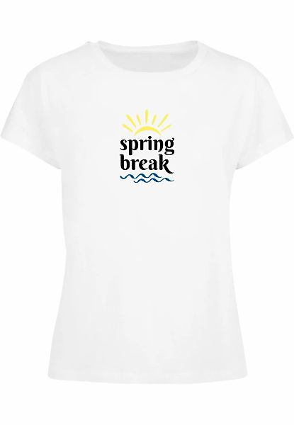 Merchcode T-Shirt "Merchcode Damen Ladies Pretty Spring break - Box Tee" 1 günstig online kaufen