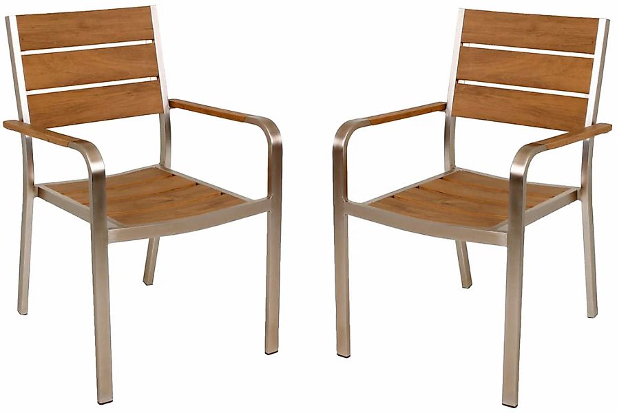 Garden Pleasure Stapelstuhl "FLORENCE" (Set) 4 Stk. 4er Set günstig online kaufen