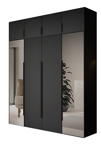 Compleo Drehtürenschrank Kleiderschrank mit Aufsatz, Hochschrank, günstig online kaufen