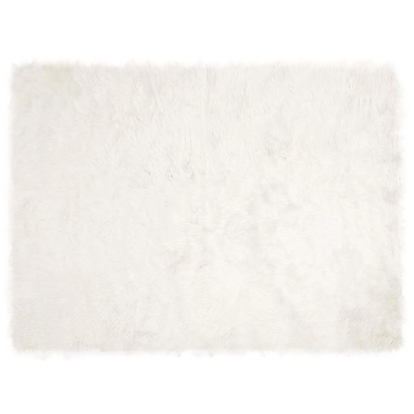 vidaXL Kunstschaffell Teppich Tafalla Weiß 160 x 230 cm Polyester 42021462 günstig online kaufen