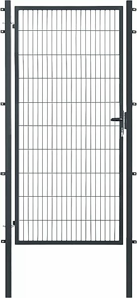 GARDEN N MORE Zauneinzeltür "Einzeltor Premium", (Set), 203 cm hoch, anthra günstig online kaufen