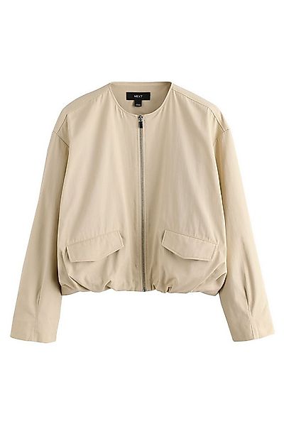 Next Bomberjacke Bomberjacke aus Baumwollgemisch mit Ballonsaum (1-St) günstig online kaufen