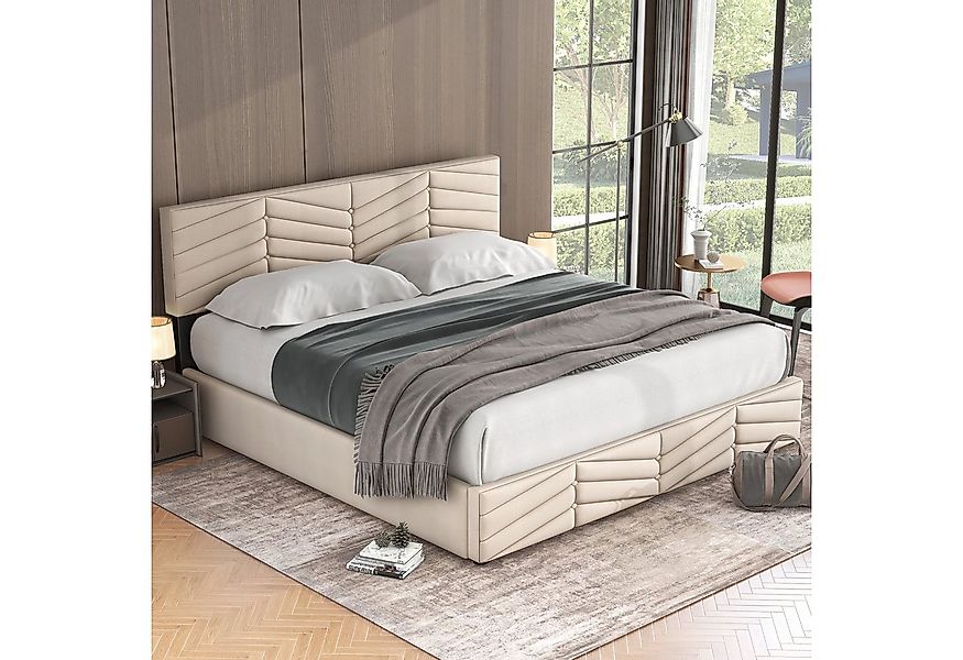 STILVORA Polsterbett Doppelbett 180×200 Jugendbett mit Stauraum,verstellbar günstig online kaufen