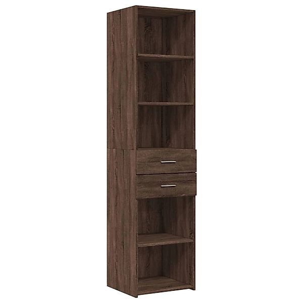 vidaXL Highboard Braun Eichen-Optik 45x42,5x185 cm Holzwerkstoff 3281454 günstig online kaufen