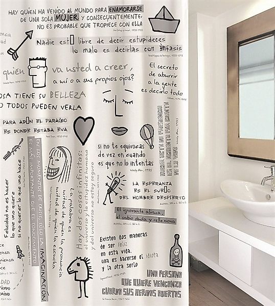 MSV Duschvorhang Cotexsa IDEA Breite 180 cm, Premium Textil-Duschvorhang, M günstig online kaufen