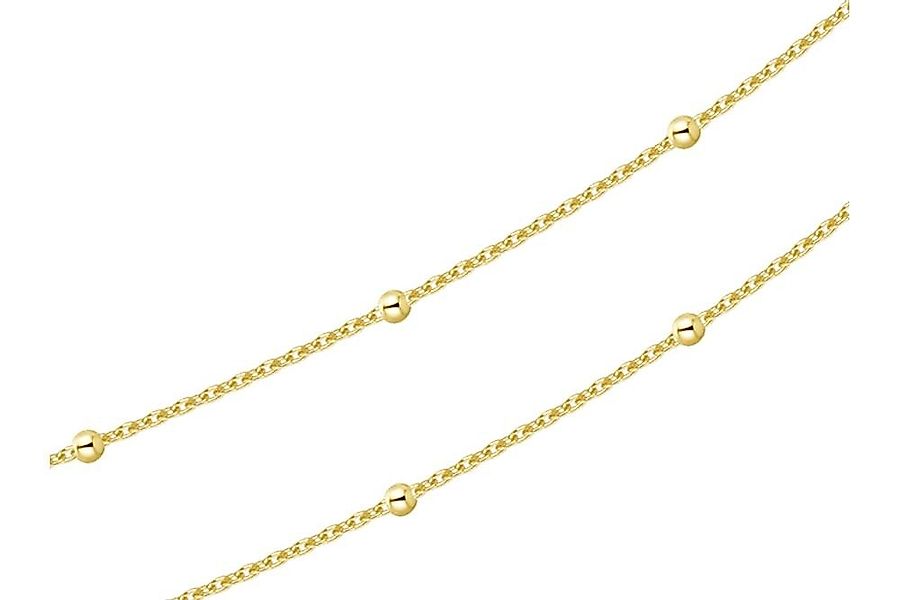 Silberkettenstore Goldkette Erbskette mit Kugeln 1mm - 333 Gold, Länge wähl günstig online kaufen