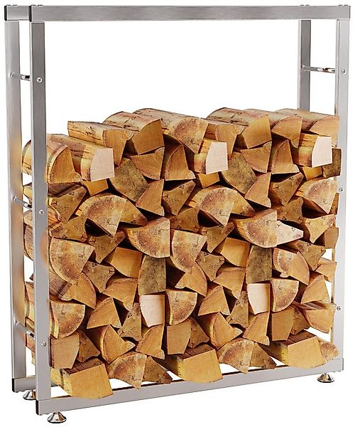 TPFLiving Kaminholzregal Brasa, BxTxH:100x25x125 cm, (Großzügige Ablagefläc günstig online kaufen