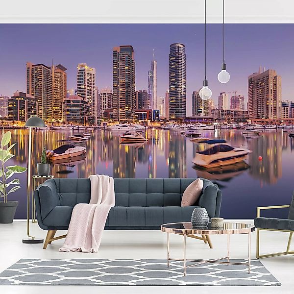 Fototapete Dubai Skyline und Marina günstig online kaufen