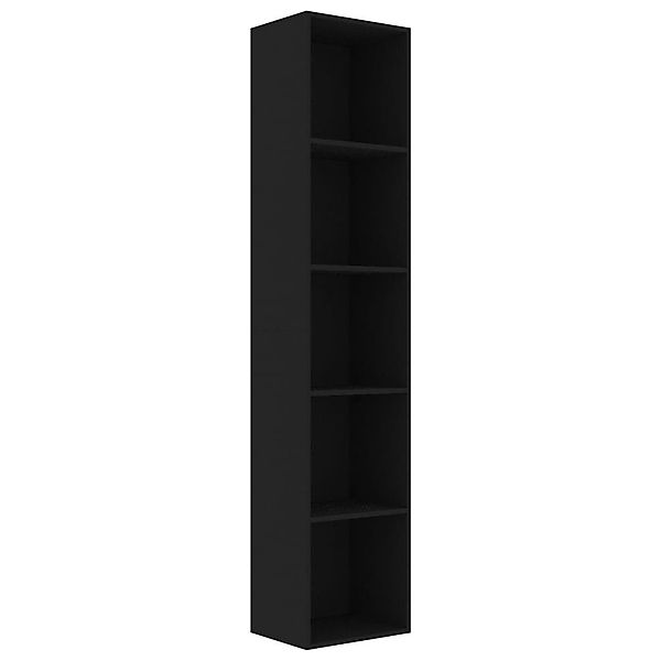 furnicato Bücherregal Schwarz 40x30x189 cm Holzwerkstoff, günstig online kaufen