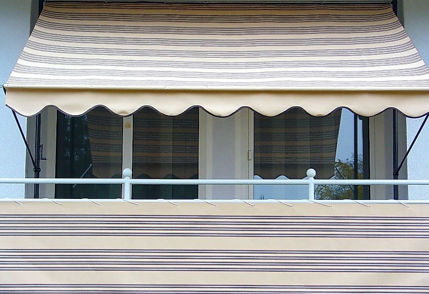 Angerer Freizeitmöbel Klemmmarkise, beige-braun, Ausfall: 150 cm, versch. B günstig online kaufen