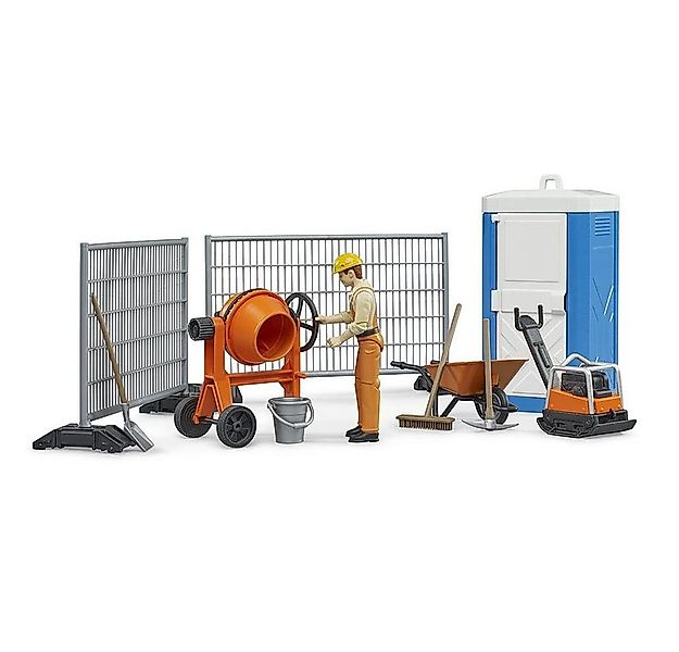 Bruder® Spielwelt 62008 bworld Baustellenset, mit Bauarbeiter Betonmischer günstig online kaufen