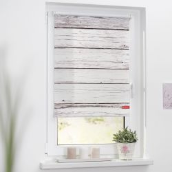 Seitenzugrollo Klemmfix Motiv Bretter Vintage, LICHTBLICK günstig online kaufen