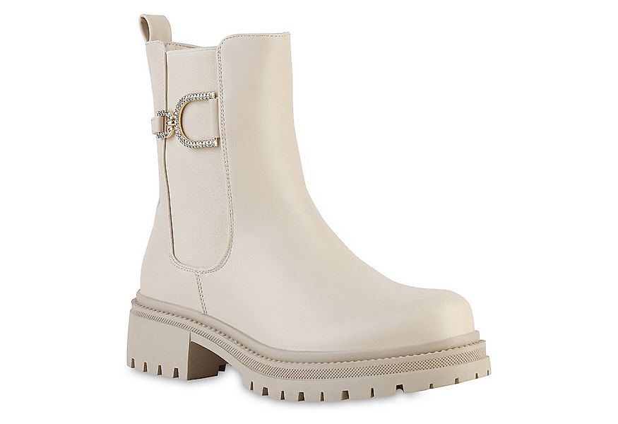 VAN HILL 841805 Stiefelette Damen Leicht Gefütterte Klassische Stiefeletten günstig online kaufen