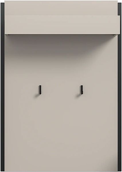 Home affaire Garderobenpaneel "RAK, Breite 75 cm, 2 Garderobenhaken, 1 Klei günstig online kaufen