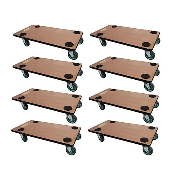 PROREGAL MegaDeal 8x Transportroller 4 Rollen HxBxT 11,5x30x60 cm Traglast günstig online kaufen