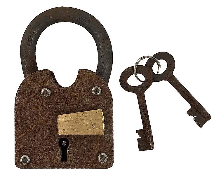 Vorhängeschloss Vintage 2 Schlüssel Nostalgie Eisen Antik-Stil Weinkeller günstig online kaufen