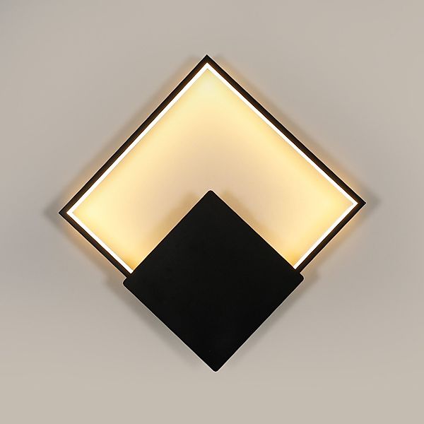 Goeco Wandleuchte Quadratische LED-Innenwandleuchte, Schlichte LED-Wandlamp günstig online kaufen