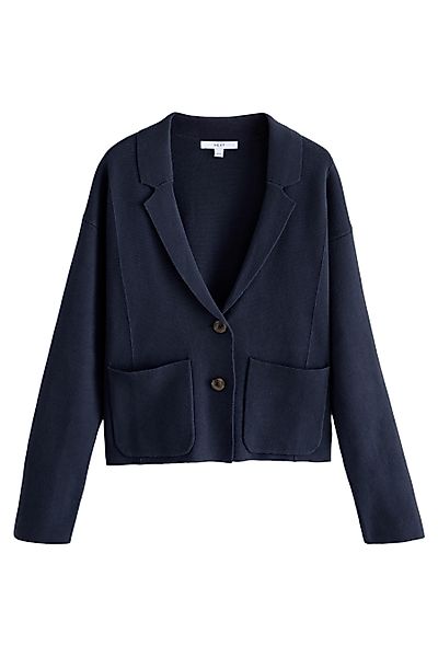 Next Strickjacke Gestrickter Blazer aus 100 % günstig online kaufen