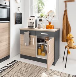 KOCHSTATION Unterschrank "KS-Gera" Breite 100 cm günstig online kaufen