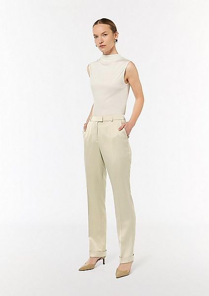 comma 7/8-Hose Hose Regular: Satinhose mit geradem Bein günstig online kaufen