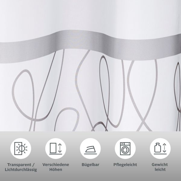 my home Gardine "Napala" Ösen 2 Stk. tlg. Vorhang, 2-er Set, Fertiggardine, günstig online kaufen