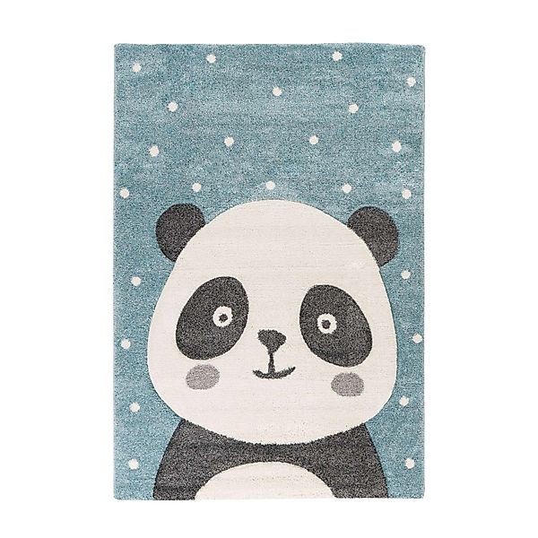 MeGusta Kurzflor Teppich Kinder Jugend Blau 3DEffekt 120 x 170 cm günstig online kaufen