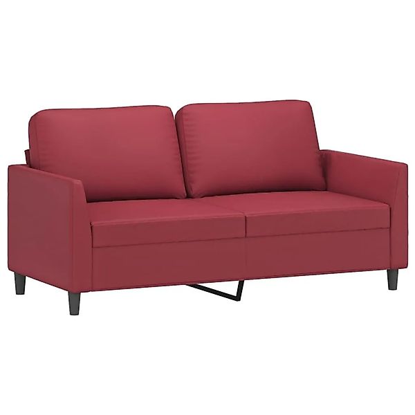 vidaXL 2-Sitzer-Sofa Weinrot 140 cm Kunstleder 359336 günstig online kaufen