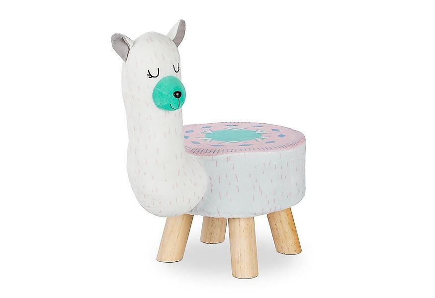 relaxdays Kinderhocker Tierhocker für Kinder, Lama günstig online kaufen