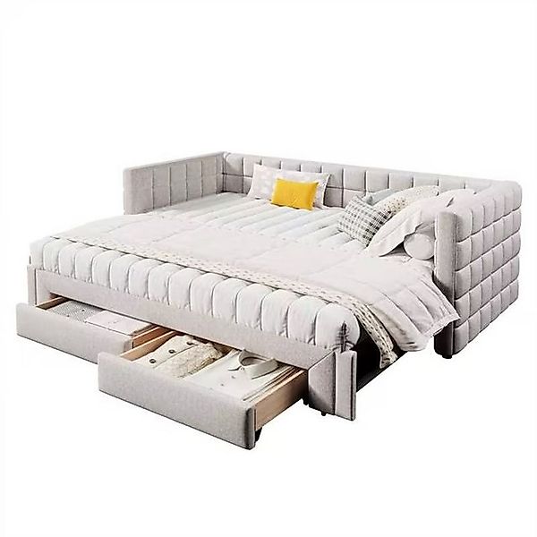 REDOM Daybett Sofabett,mit 2 Schubladen (Luxuriöses Samt Daybett 90x200 cm, günstig online kaufen