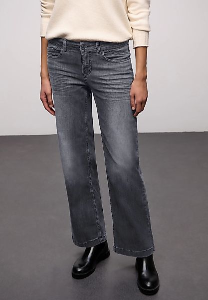 STREET ONE 5-Pocket-Jeans "Style Wide Leg" Wide Leg mit Stretch günstig online kaufen