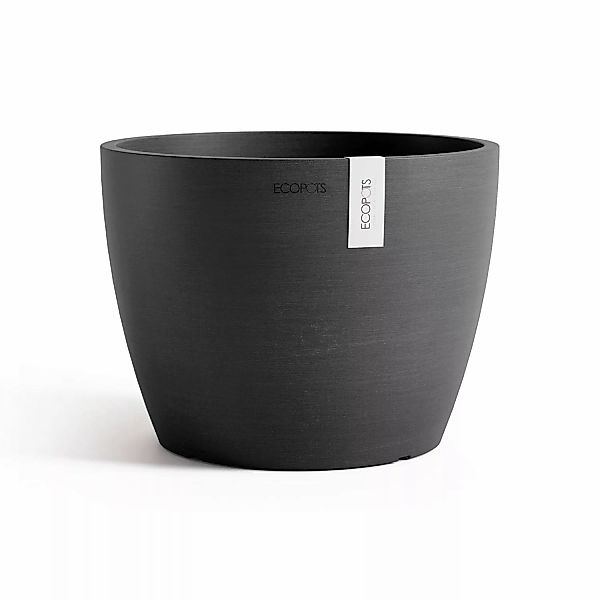 ECOPOTS Blumentopf Stockholm 24 Dunkelgrau, für günstig online kaufen