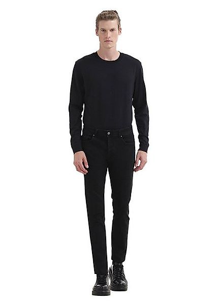 RAMSEY Regular-fit-Jeans Schwarze Slim Fit Denim Baumwollmischung Hose günstig online kaufen