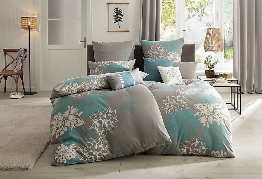 OTTO home Bettwäsche Susan in Gr. 135x200 oder 155x220 cm, Biber, 2 teilig, günstig online kaufen