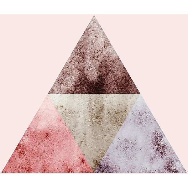 Komar Bild "Triangles Top Red" Formen  Kunst 1 Stk. tlg. Wandbild zur Dekor günstig online kaufen
