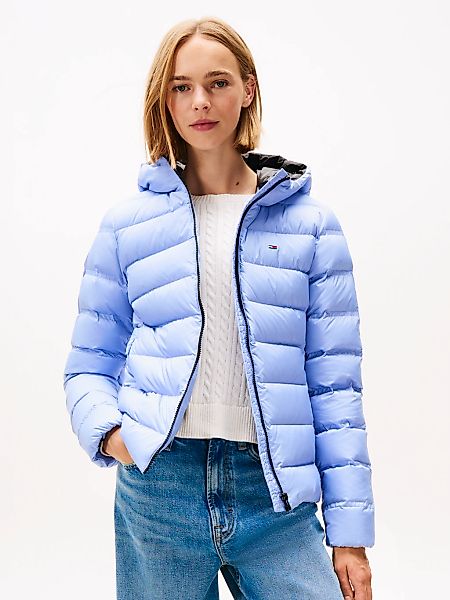 Tommy Jeans Steppjacke "TJW SLIM HOOD PRNT DOWN JCKT EXT", mit Kapuze günstig online kaufen