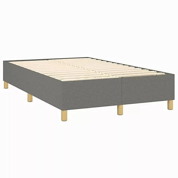 furnicato Bett Boxspringbett mit Matratze Dunkelgrau 120x200 cm Stoff (1-tl günstig online kaufen