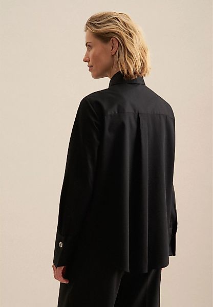 seidensticker Hemdbluse "Schwarze Rose", Langarm Kragen Uni günstig online kaufen