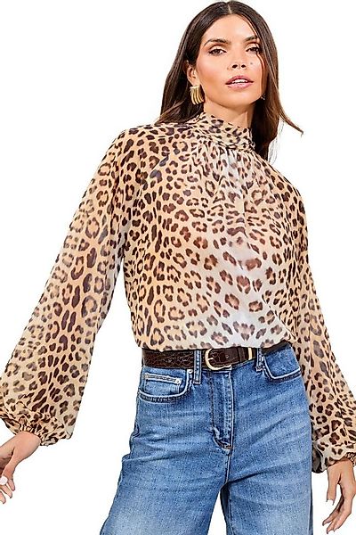 LIPSY Langarmbluse Lipsy Hoch geschlossene Bluse, Regular (1-tlg) günstig online kaufen