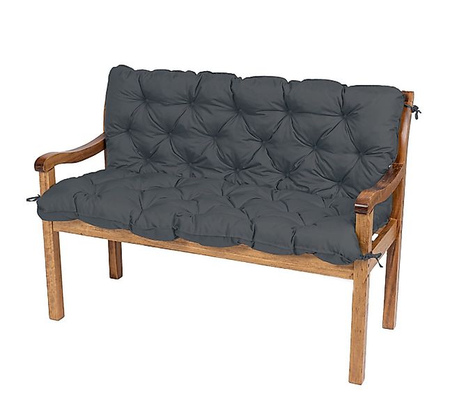 TexDeko Bankauflage TexDeko Garden - Gartenbankauflage mit Rückenlehne wass günstig online kaufen