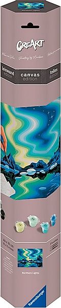 Ravensburger Malen nach Zahlen CreArt, Leinwand Nordlichter, Made in Europe günstig online kaufen