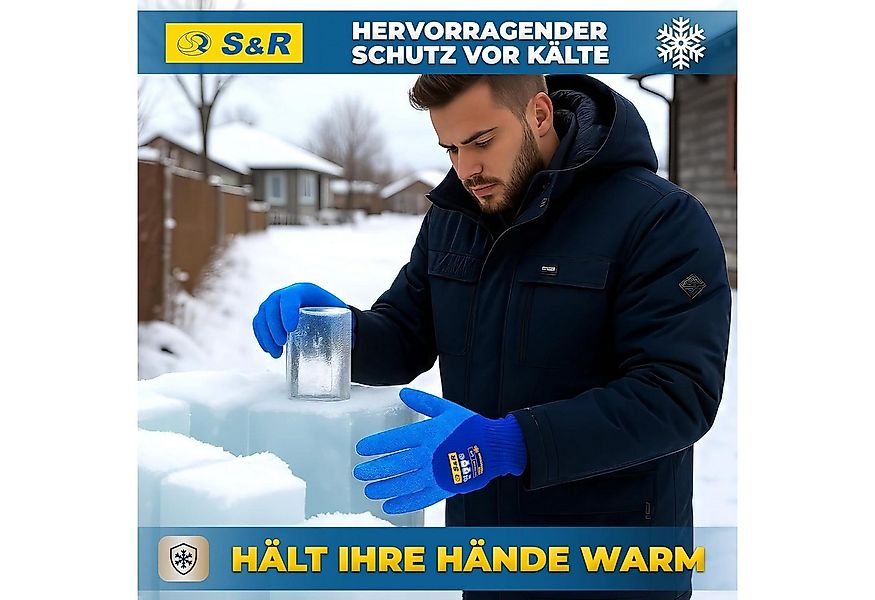 S&R Arbeitshandschuhe PROFI Wärme-Arbeitshandschuhe, 3/4 Anti-Rutsch Latexb günstig online kaufen