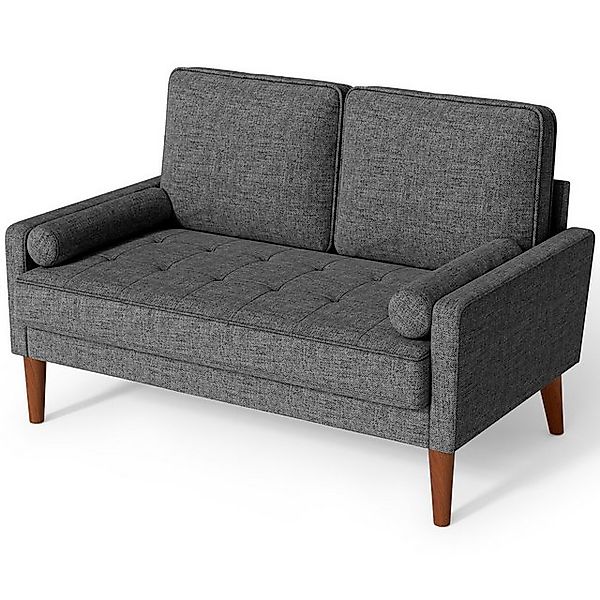 OUNUO 2-Sitzer Sofa 2 Sitzer, Modernes 2er Sofa mit 2 Wurfkissen günstig online kaufen