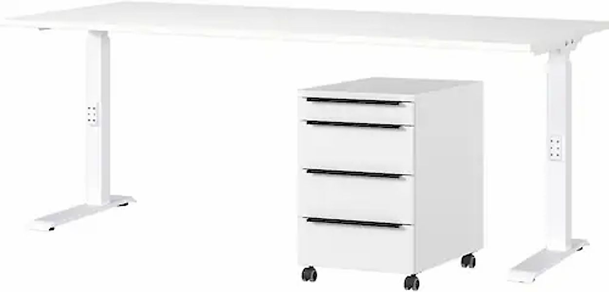 GERMANIA Büromöbel-Set »Mailand«, 2-teiliges Set: Schreibtisch + Rollcontai günstig online kaufen
